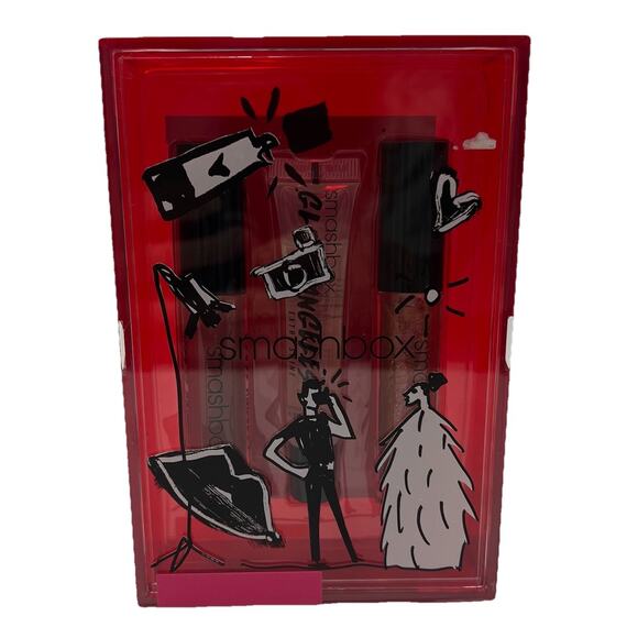 Smashbox Gloss Angeles Trio Set of 3 Hustle & Glow, Extra Shine, Celeb Sighting - Picture 1 of 8